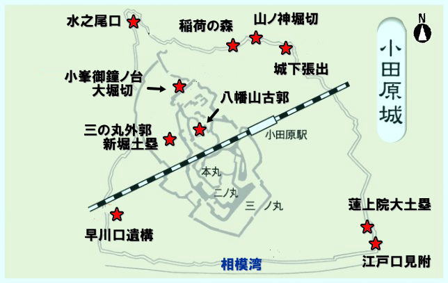 小田原城総構マップ